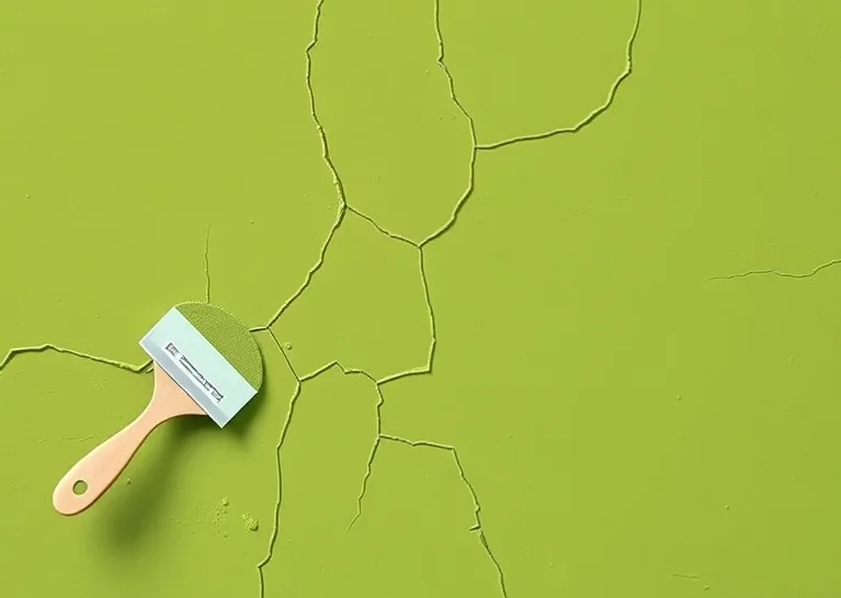 Ponçage et rebouchage des fissures avant mise en peinture